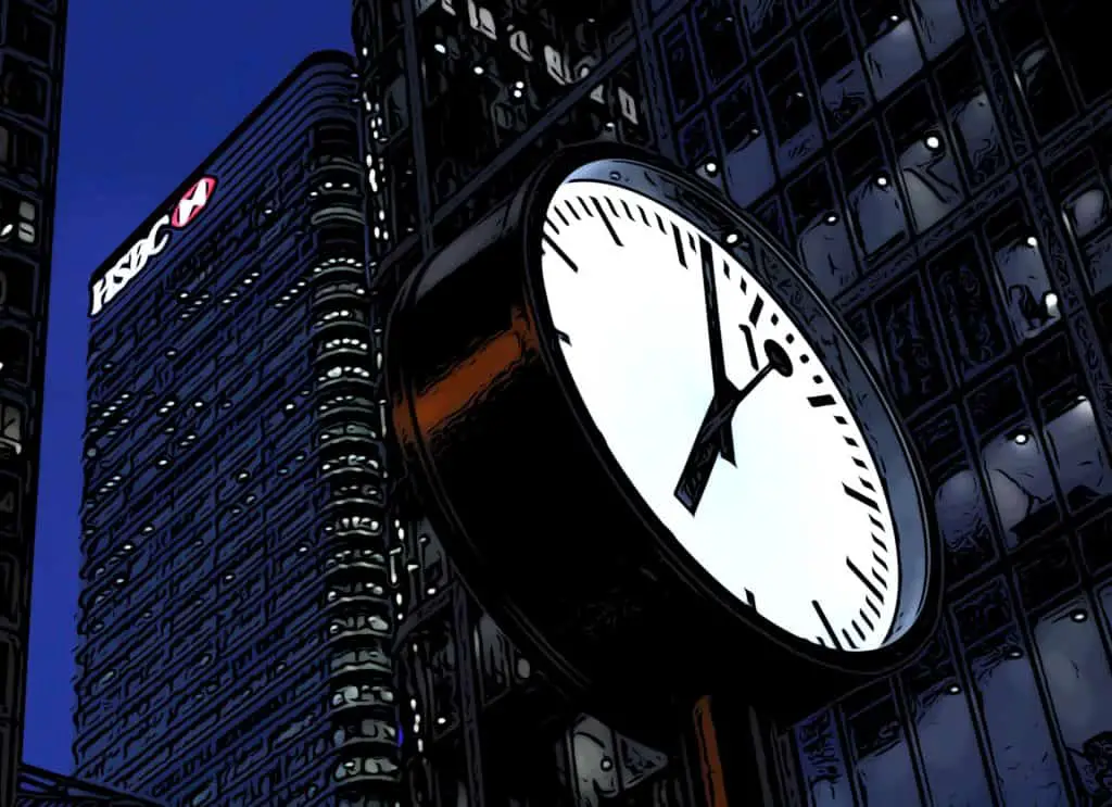 Canary Wharf facts reuters plaza clocks