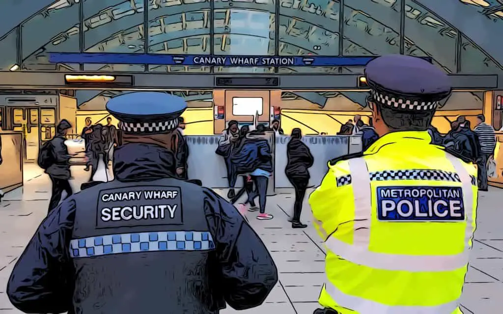 how safe is canary — wharf metropolitan police working with canary wharf security