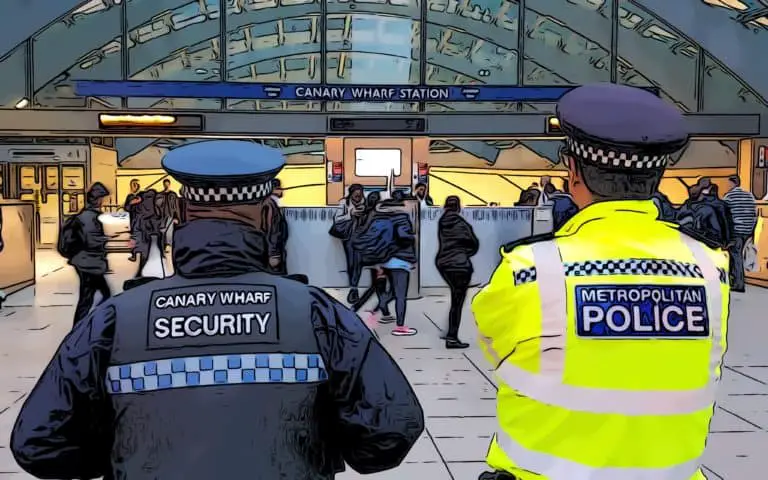 how safe is canary — wharf metropolitan police working with canary wharf security