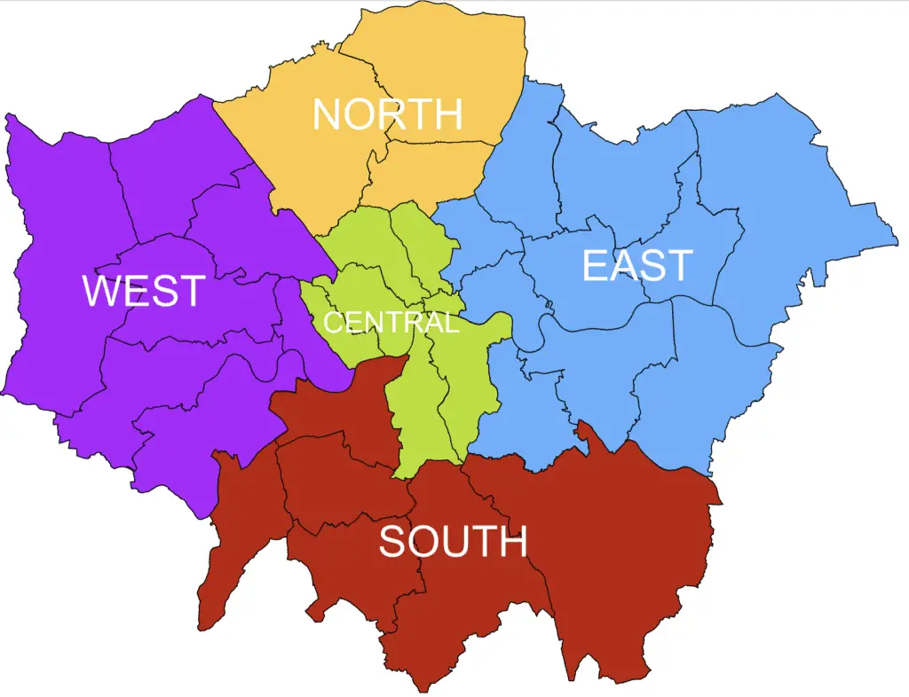 where is canary wharf london area map