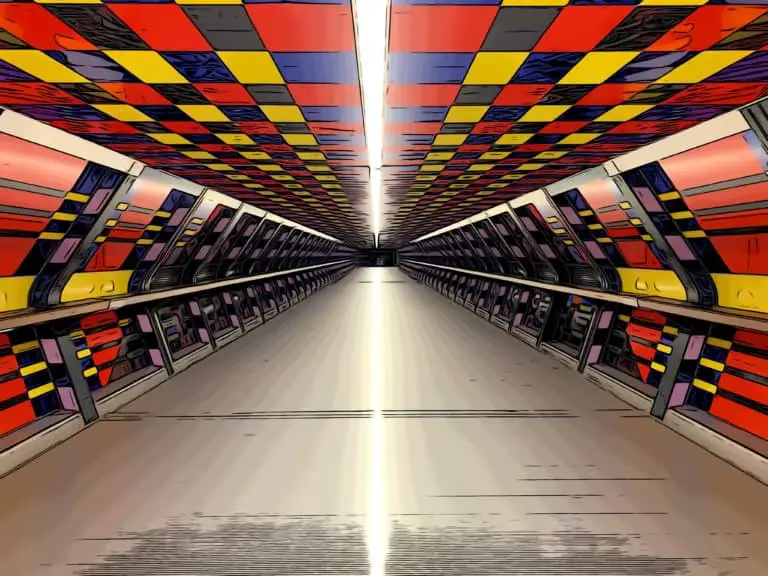 camille walala crossrail place tunnel art