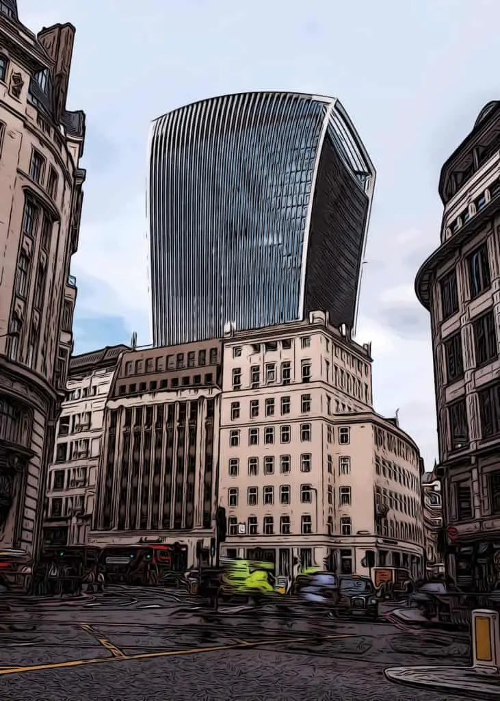 canary wharf facts walkie talkie building at 20 fenchurch street