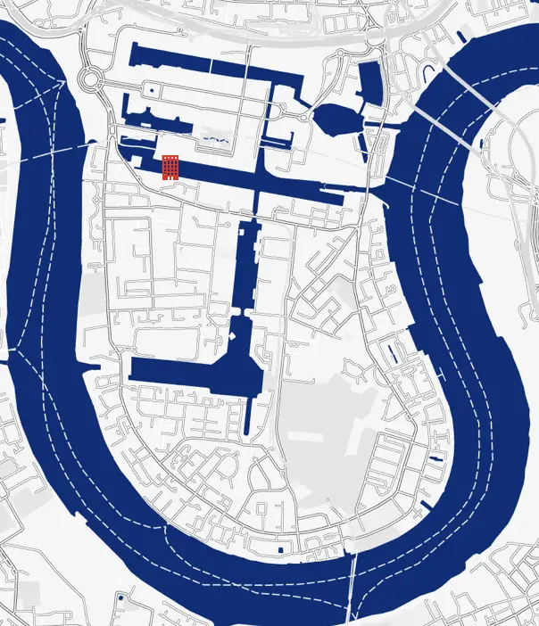 quay house canary wharf location map