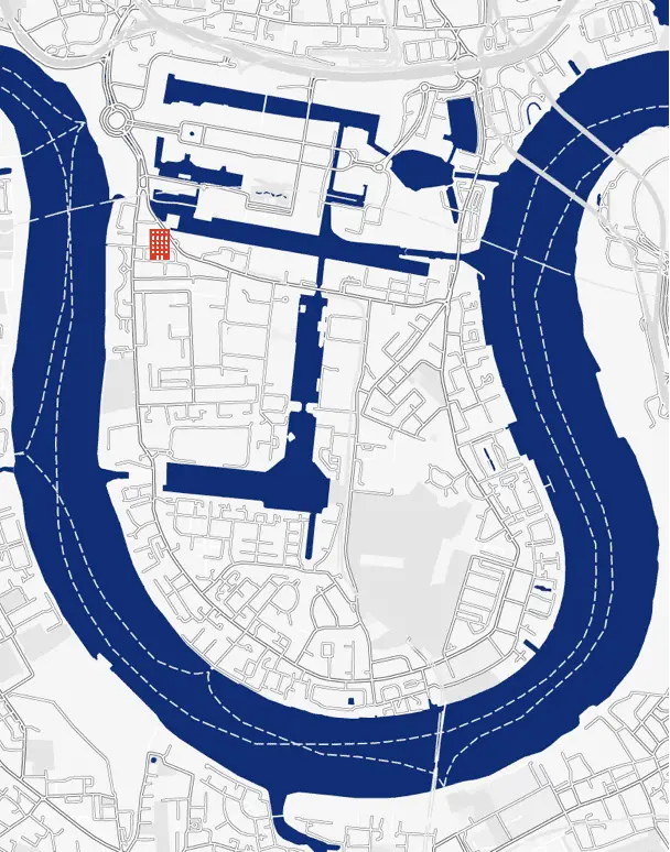 cuba street canary wharf location map