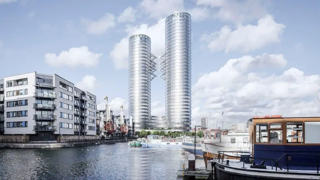 make architects helix tower plans for canary wharf