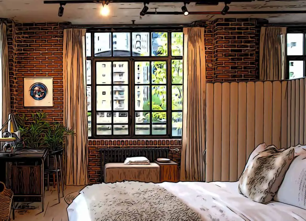 large crittall windows are paired with exposed brick walls and black industrial radiators in 8 harbord square