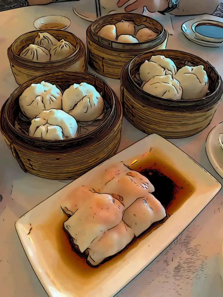 dim sum at Royal China Canary Riverside