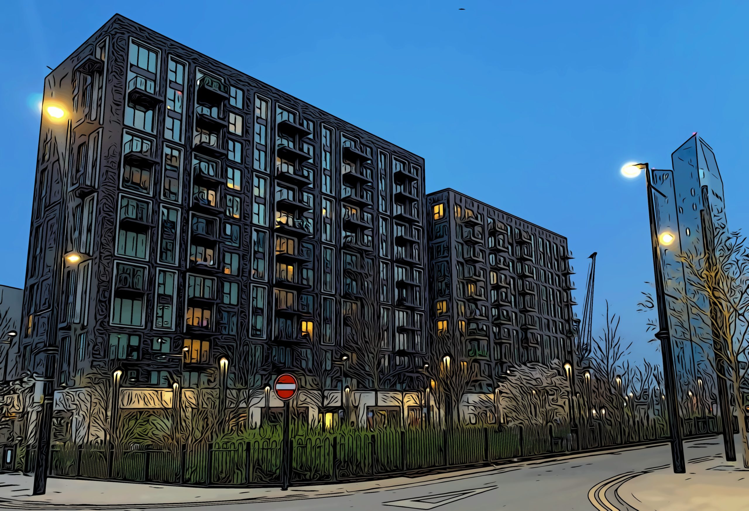 Harbord Square Park, Wood Wharf’s affordable homes, and glass tower Dollar Bay